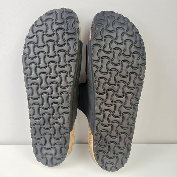 NAOT Santa Barbara Men\'s SZ 43/10 Cork Bed Slide Sandals Oily Midnight Suede NEW